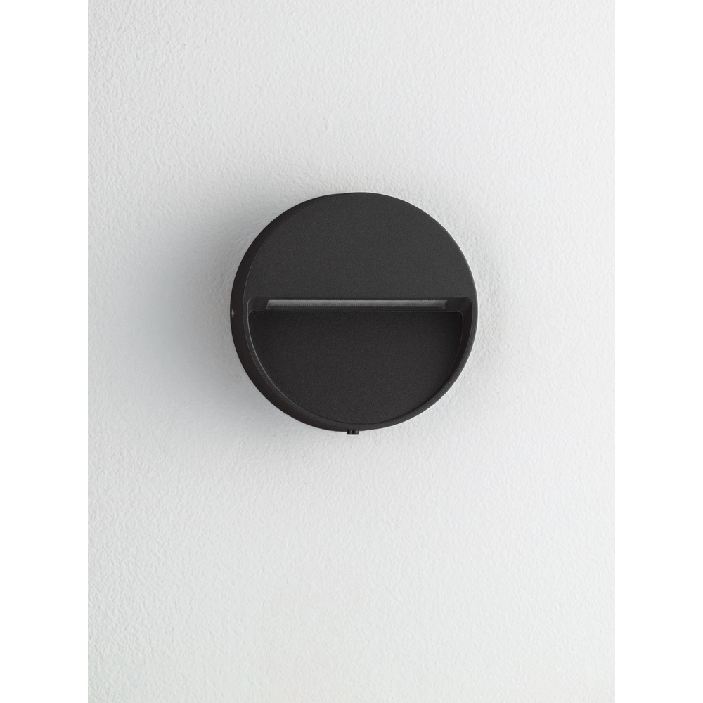 Round wall lamp Sete Black Lyora 5212017497925