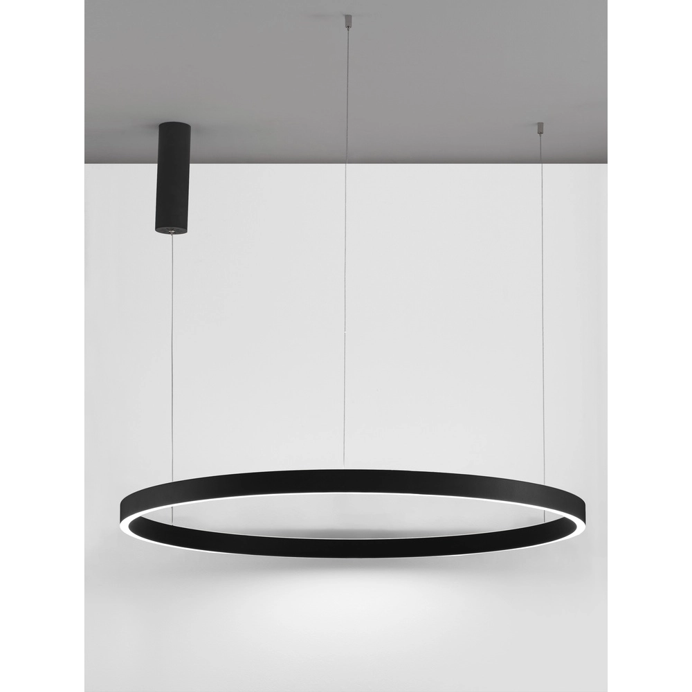 Black pendant lamp Elowen design Ø 98cm Lyora 5212017439130