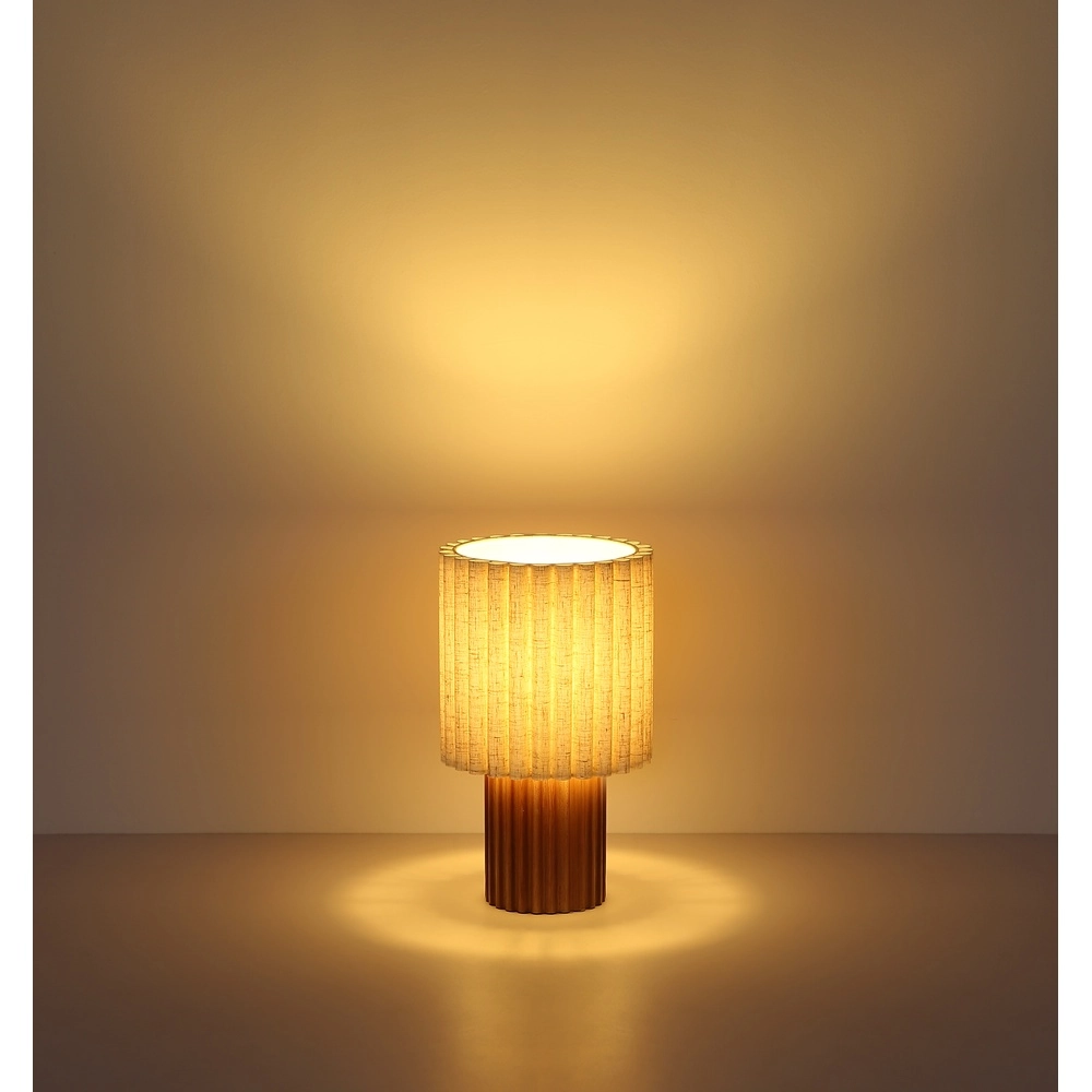 Unique table lamp Jannie brown round Globo 9007371586905