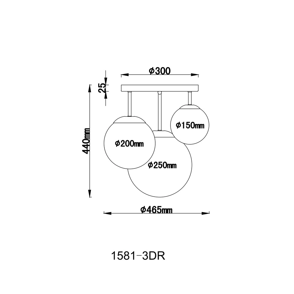 Design ceiling lamp Joel nickel with white Globo 9007371364039
