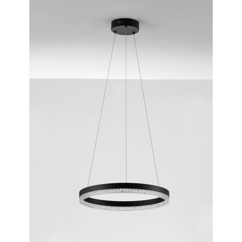 Pendant lamp Adria black Ø 40cm Lyora 5212017443762