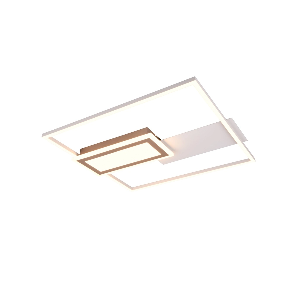 Square ceiling lamp Spiro grey 50cm