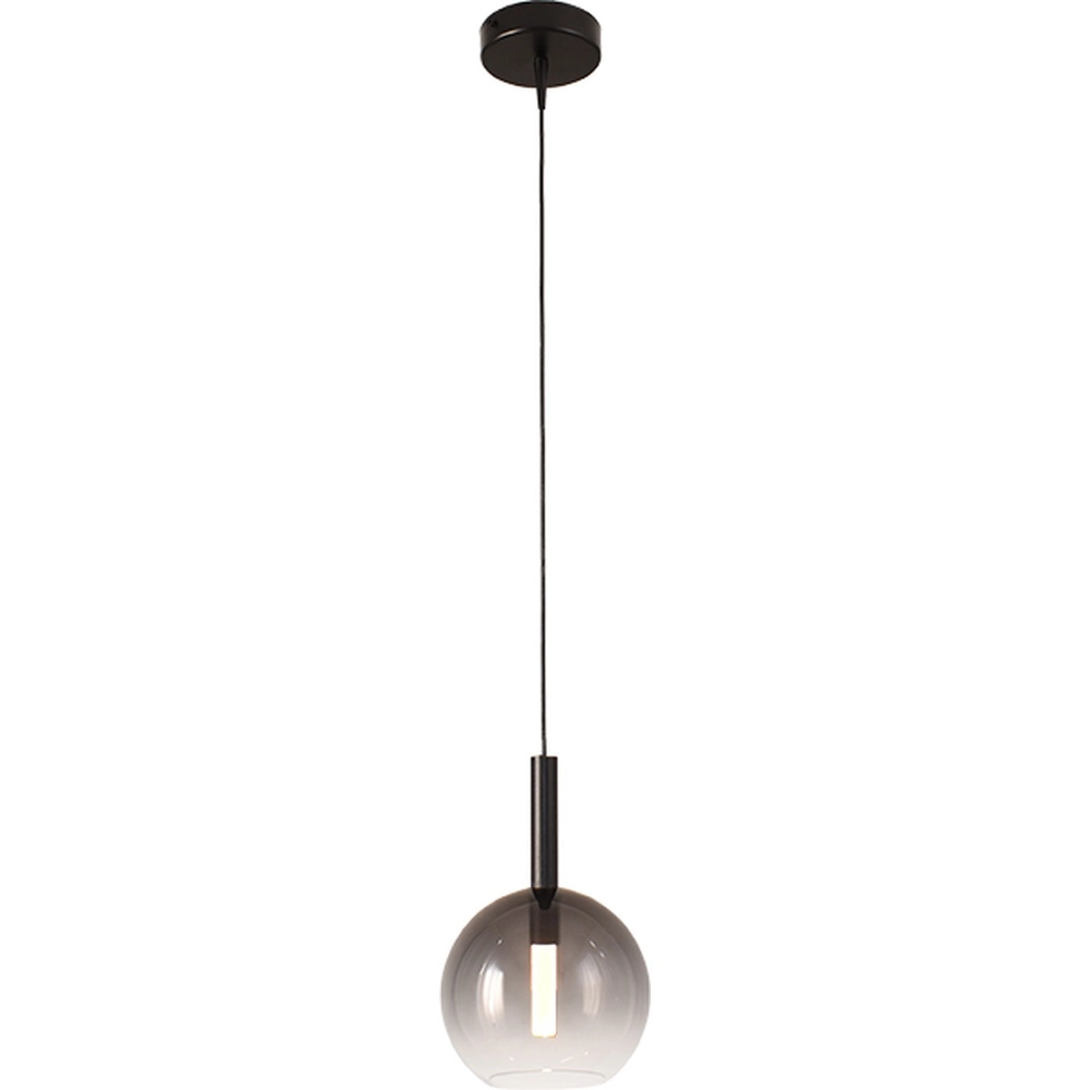 Pendant lamp Ø 17cm Lido Ball with smoke-fading glass