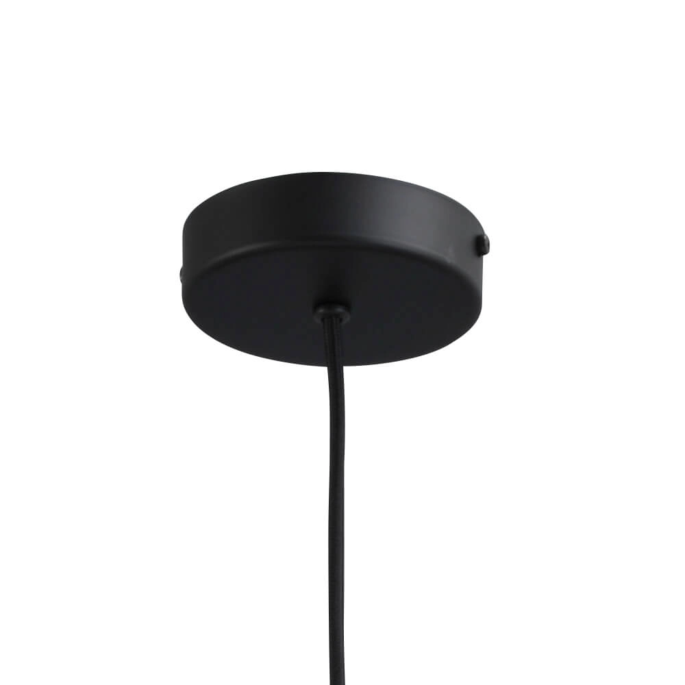 Hanging lamp black Porto with Diamond smoke glass - Ø 21cm Masterlight 8718121269306