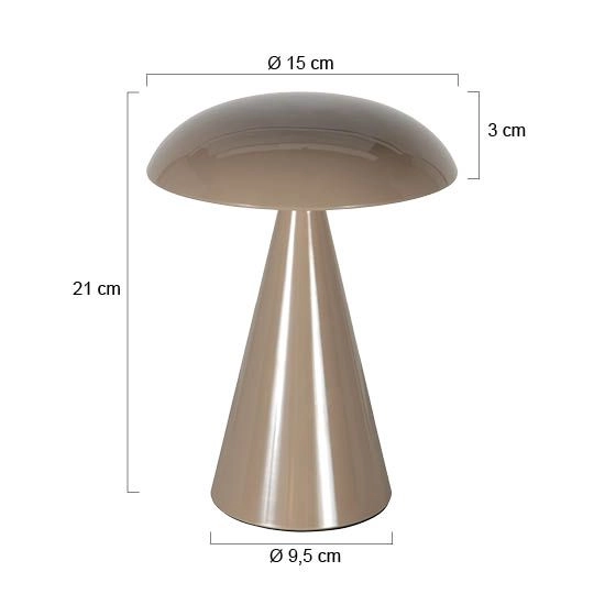 Rechargeable table lamp Mush Brown Steinhauer 8712746188769