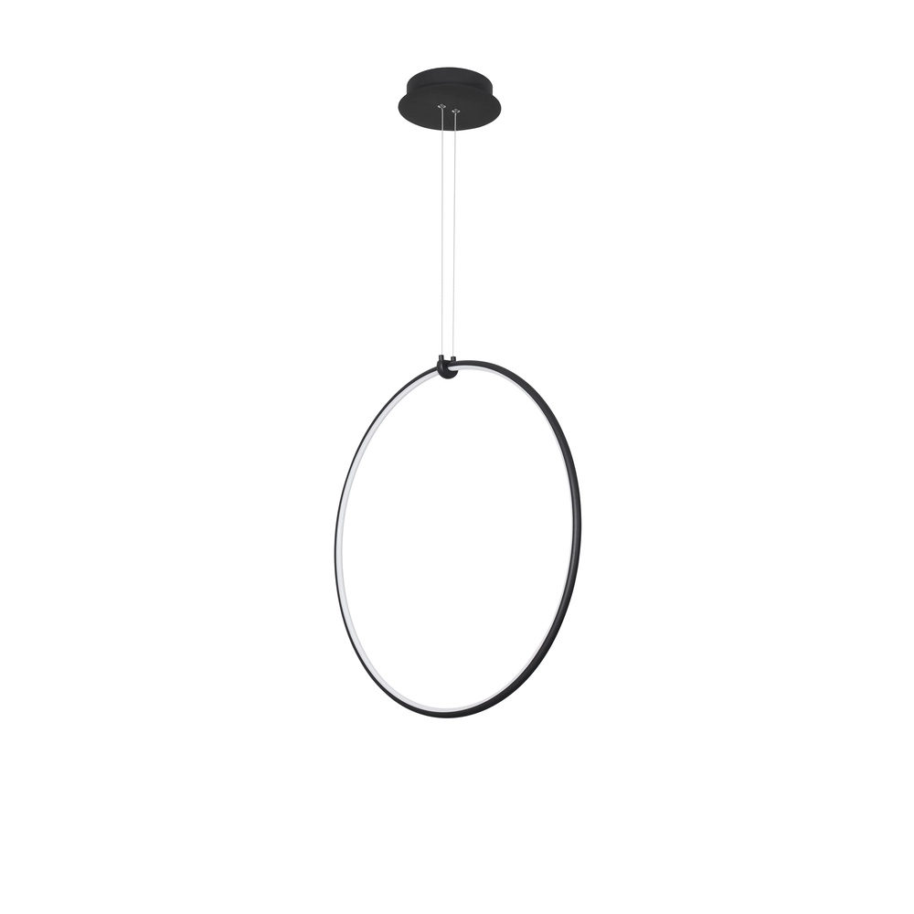 Pendant lamp Ring black Ø 68cm Lyora 5212017429315