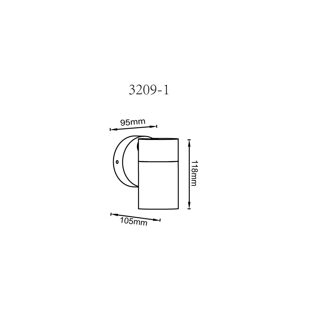 Surface-mounted spot Piper anthracite Globo 9007371468874