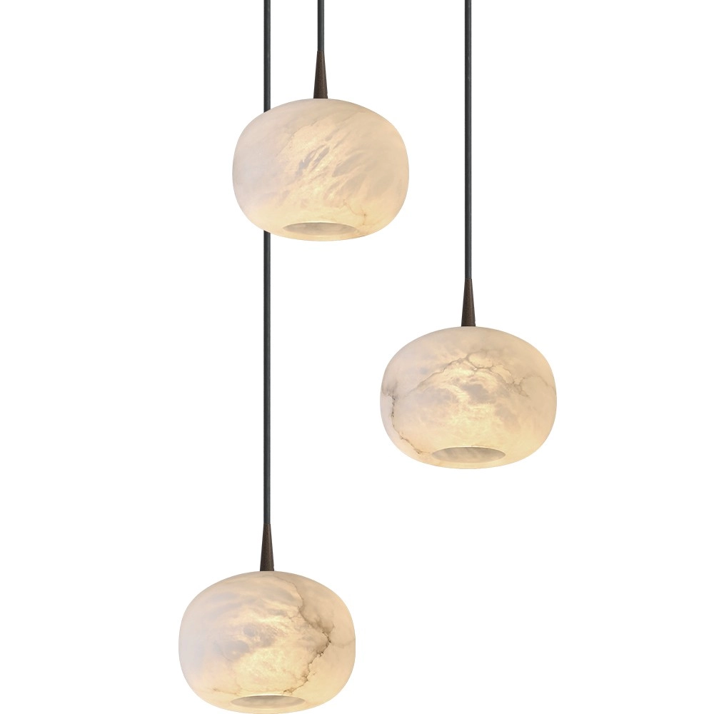 Design pendant lamp Alta 3-light cocoa Masterlight 8718121438160