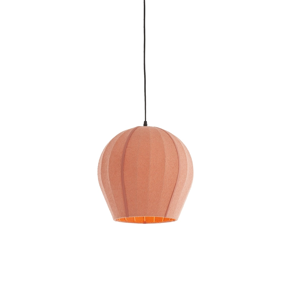 Bouclé pendant lamp Zagori Ø 35cm - coral Light & Living 8717807793050