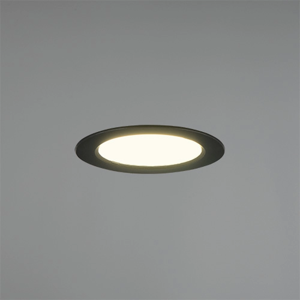 Recessed spotlight Ural black Ø 12cm Trio 4017807711455