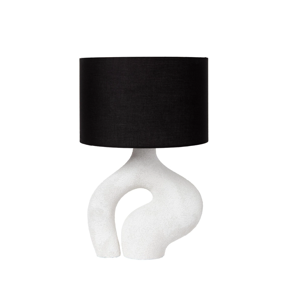 Organic Table Lamp Forma white with black hood