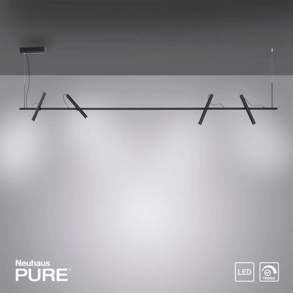 Design hanging lamp Pure Tutua black Paul Neuhaus 4012248365540