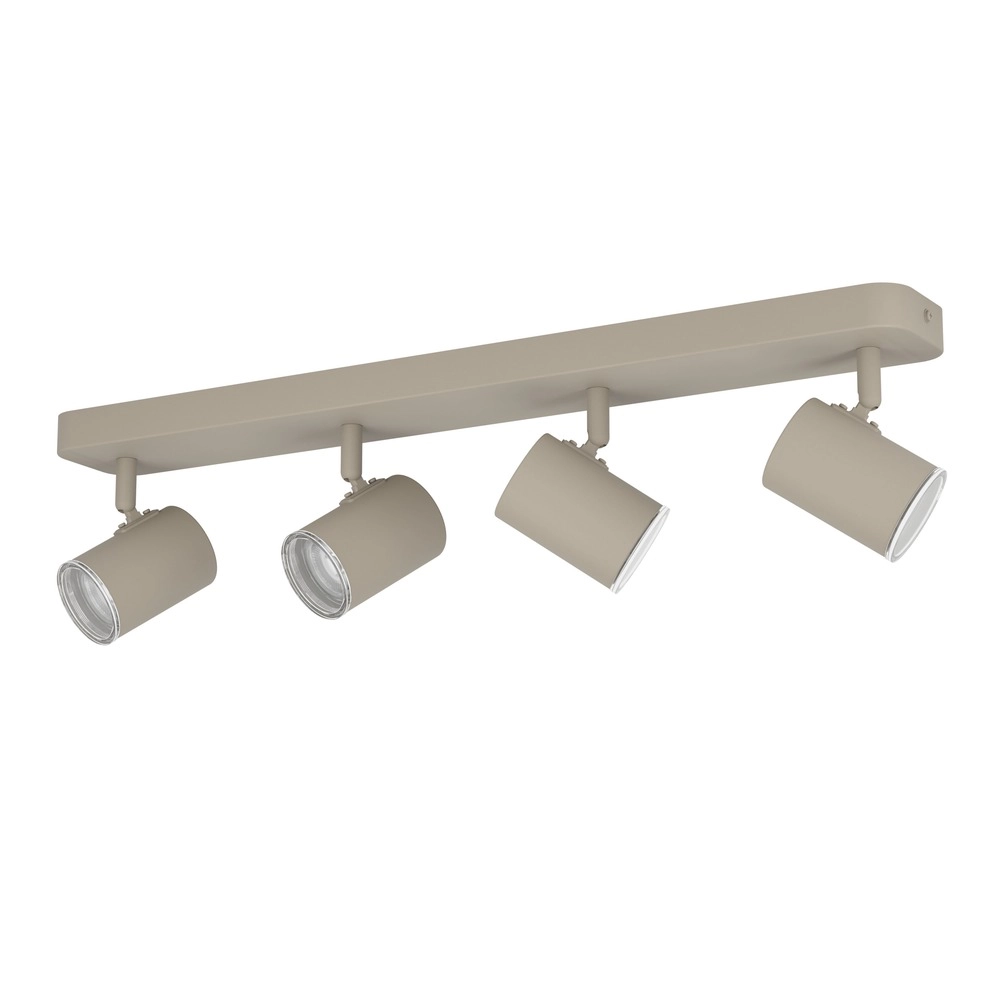 Surface-mounted spot 4-lights Consuma 1 sand brown