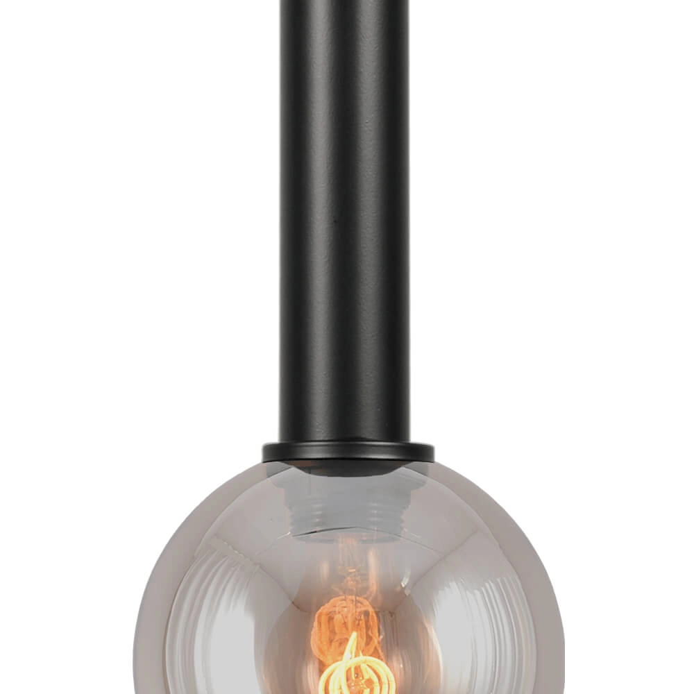 Hanging lamp Ø 15cm Bella 2 Black with gold glass Masterlight 8718121334288