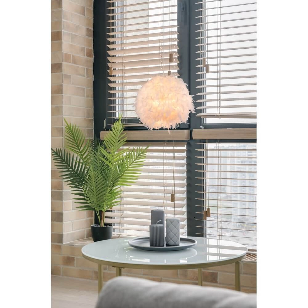 White pendant lamp Katunga Ø 45cm Globo 9007371353446