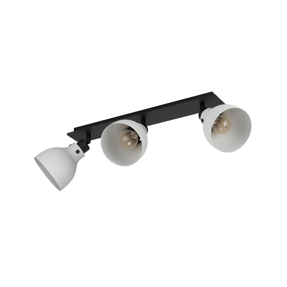 Grey ceiling lamp Matlock 3x E27 - design