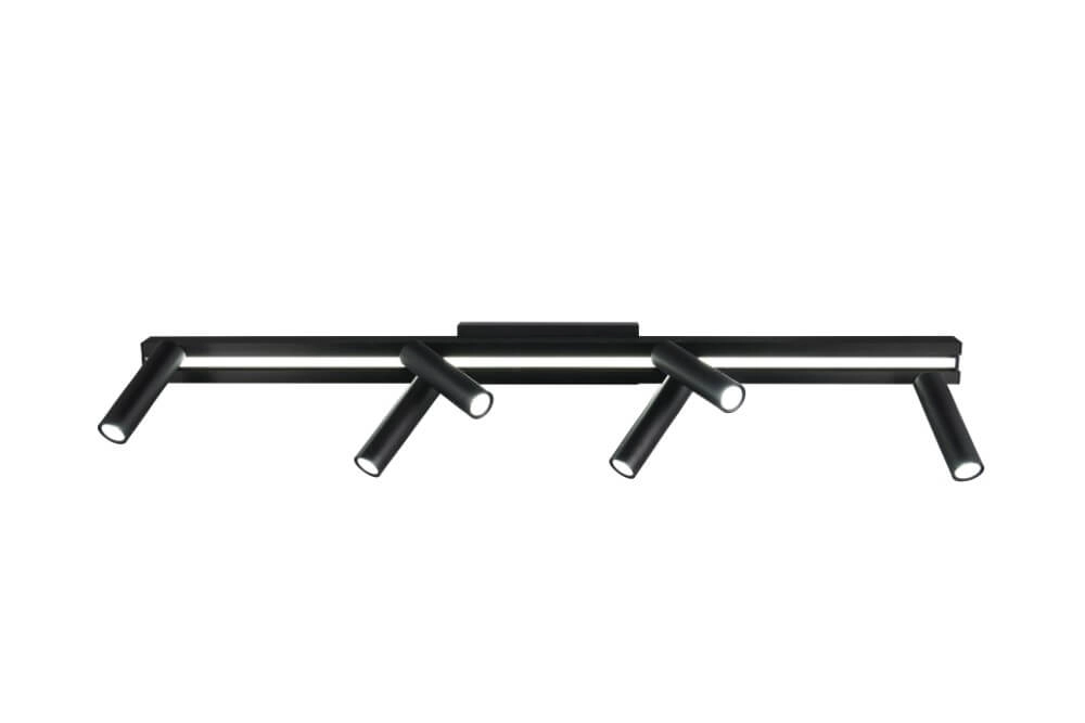 6-light LED spot Zeno black Trio 4017807627312