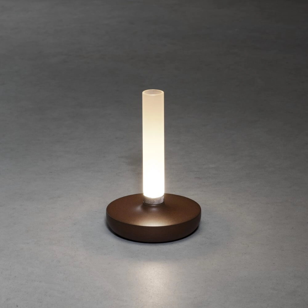 Rechargeable table lamp Biarritz rust brown KonstSmide 7318308279732