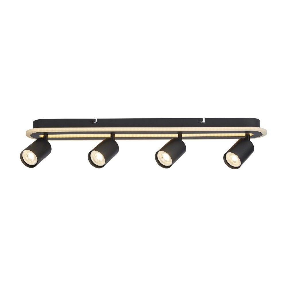 Ceiling lamp San Diego 4-light black