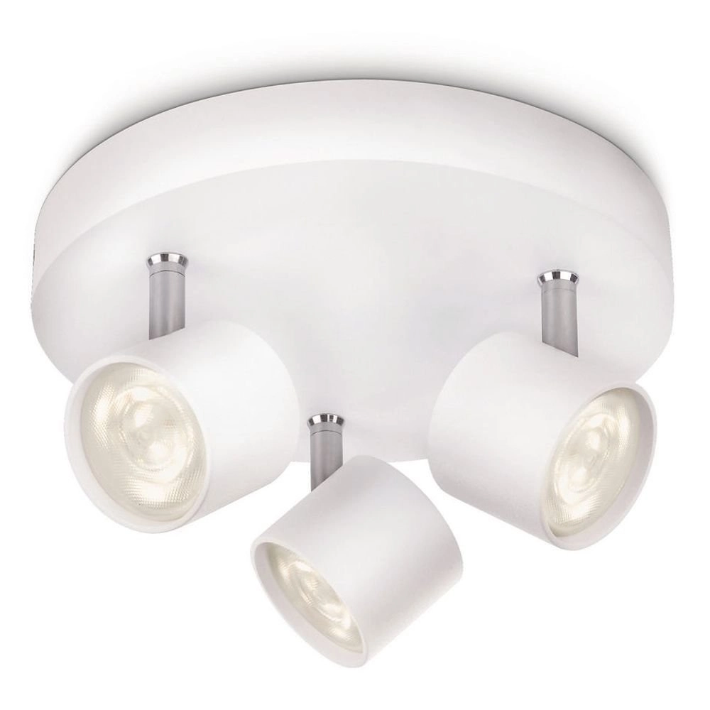 LED ceiling spot My Living Star 3-light white