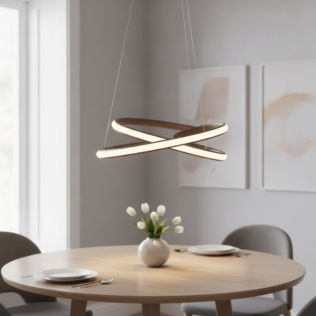 Design pendant lamp Menton coffee brown