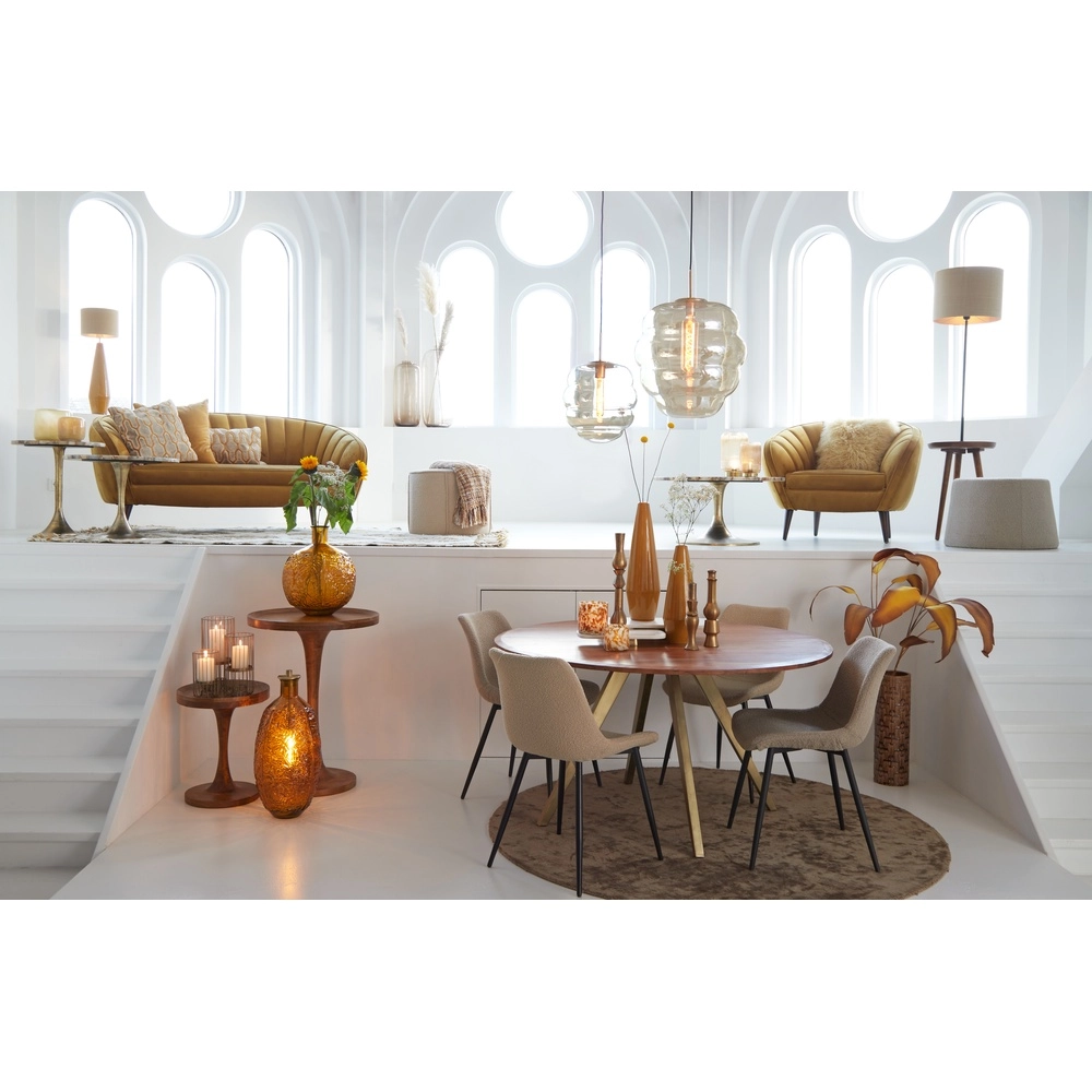 Ø 45cm pendant lamp Misty with amber glass Light & Living 8717807645670