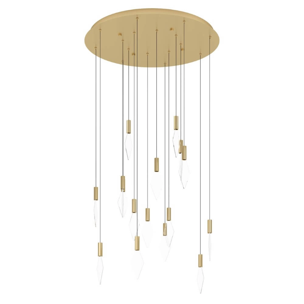 Round hanging lamp Mirador gold Ø 78cm