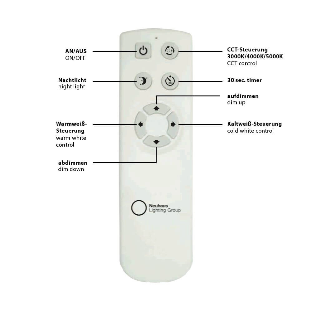 Ceiling light Jupiter 59cm - 3000-5000K star effect white Just Light 4043689933203