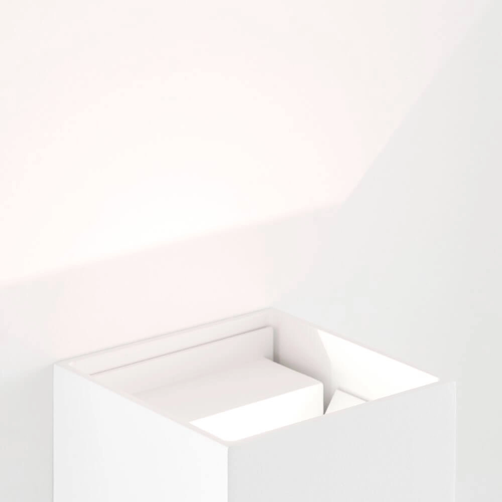 Wall lamp Isak 10 x 10cm white Brilliant 4004353349270