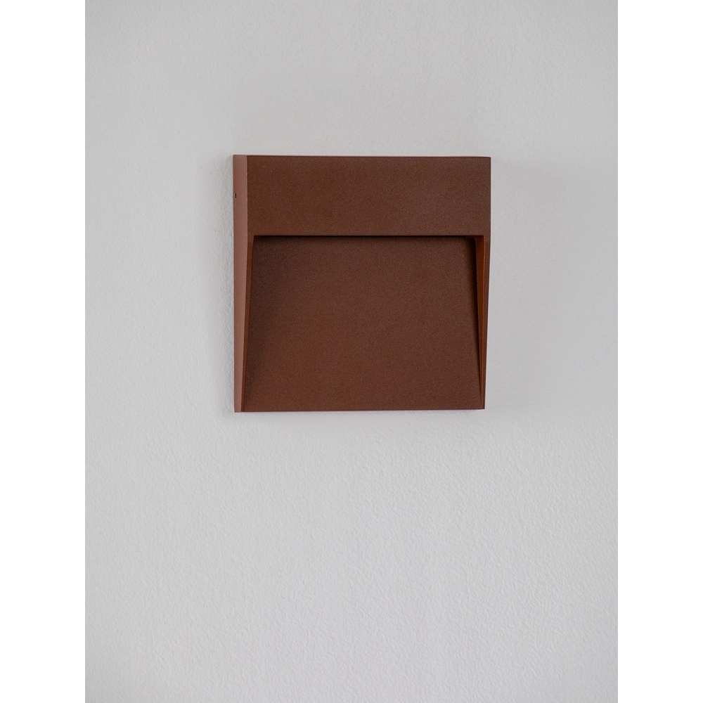 Square wall lamp Fem Rusty brown Lyora 5212017478948