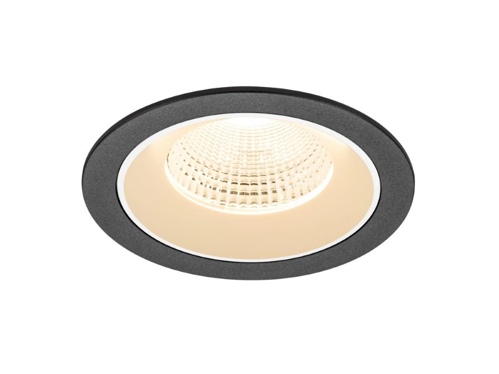 Recessed spotlight Numinos L black/white 2700K - 55deg SLV 4024163309912