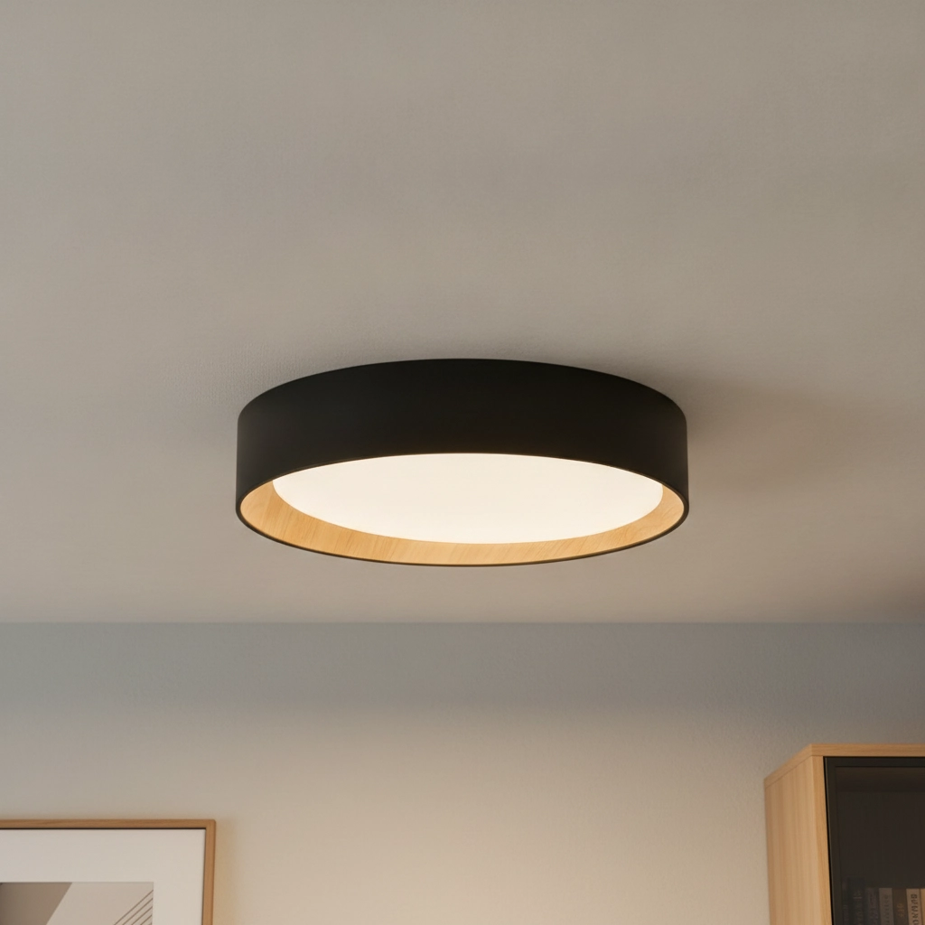 Ceiling lamp Stake black Ø 35cm