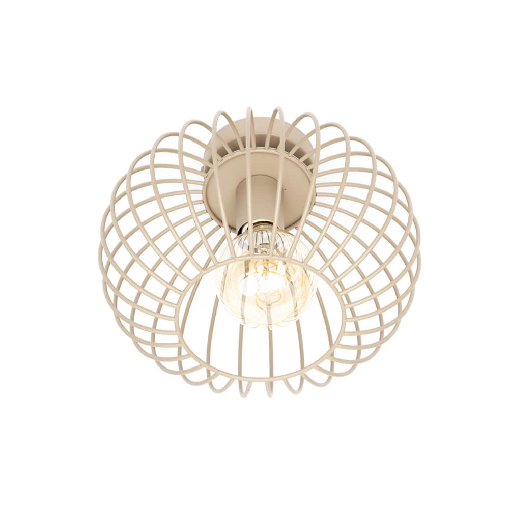 Wire ceiling lamp Wire Ø 30cm sand color