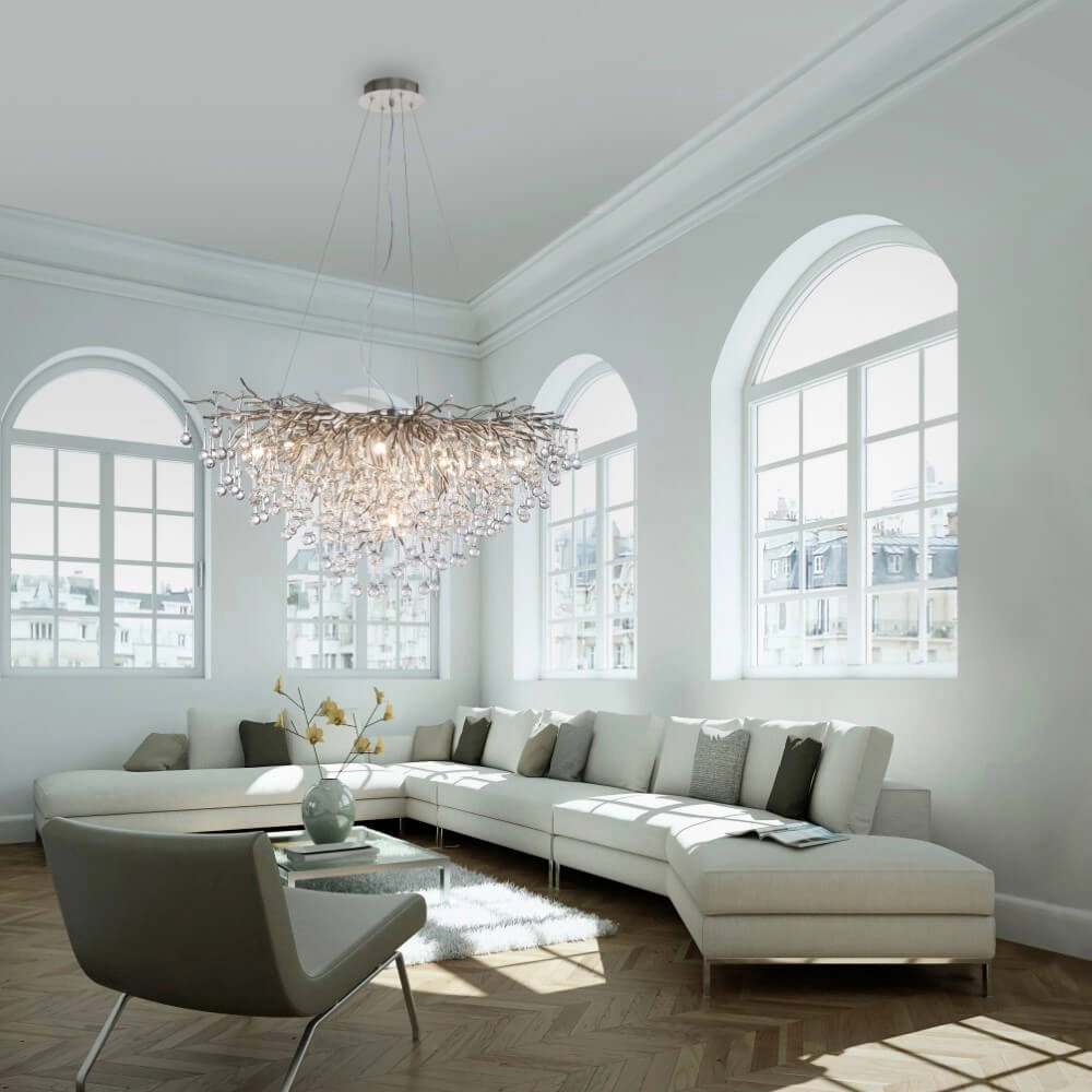 Unique chandelier Icicle metal Paul Neuhaus 4012248352137