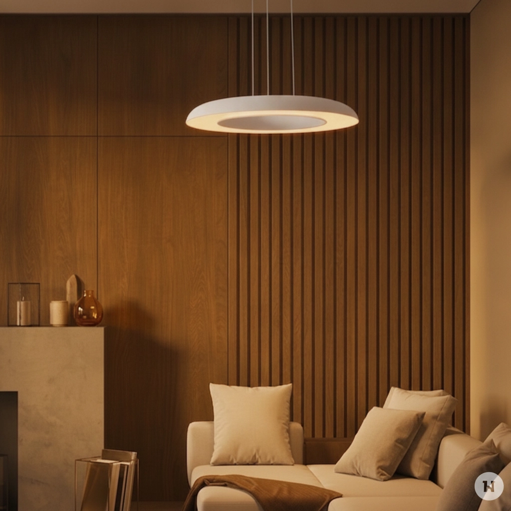 Modern pendant lamp Epos Ø 60cm white