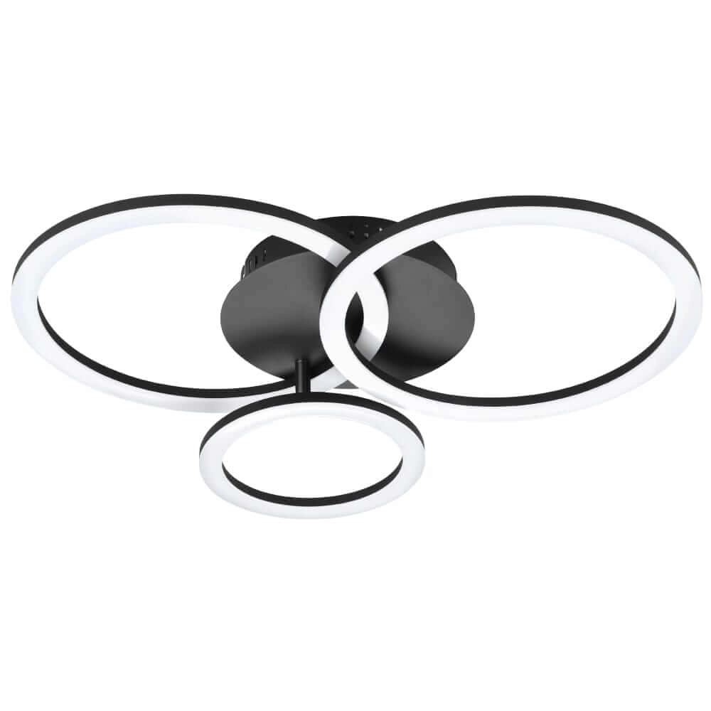 Ceiling lamp Zigbee Parrapos-Z 54.5x44.5cm black