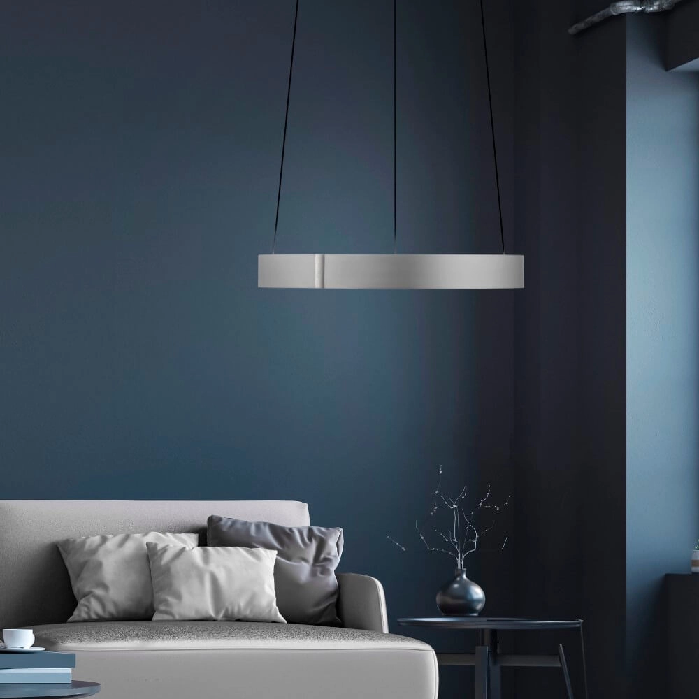 Round hanging lamp Pure E-Clipse aluminum Ø 50cm Paul Neuhaus 4012248372333