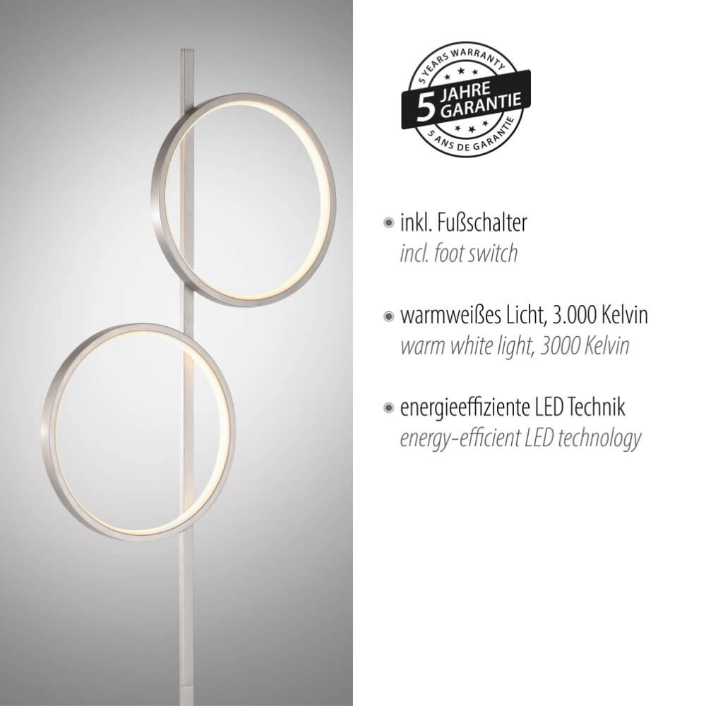 Floor lamp Mini Ritus silver Just Light 4043689002091
