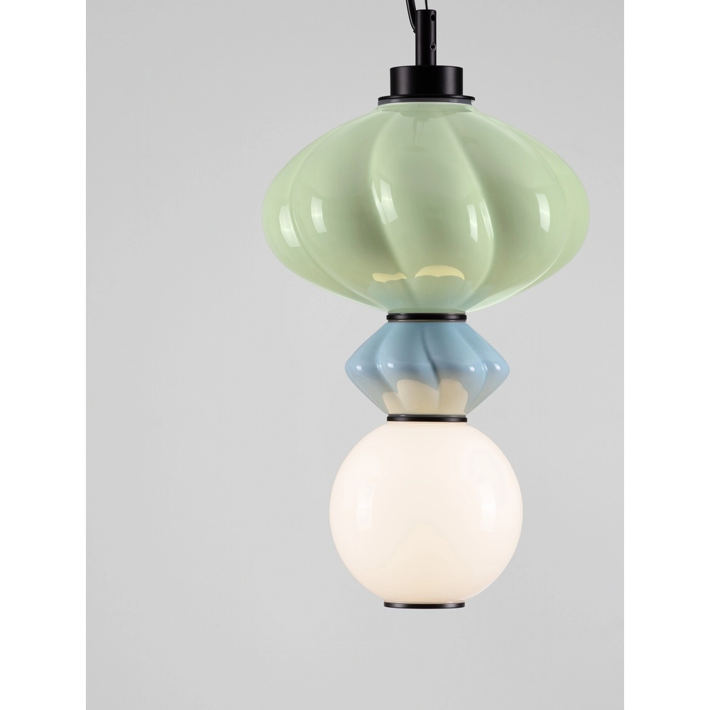 Pendant lamp Oneta green - blue -white Lyora 5212017473912