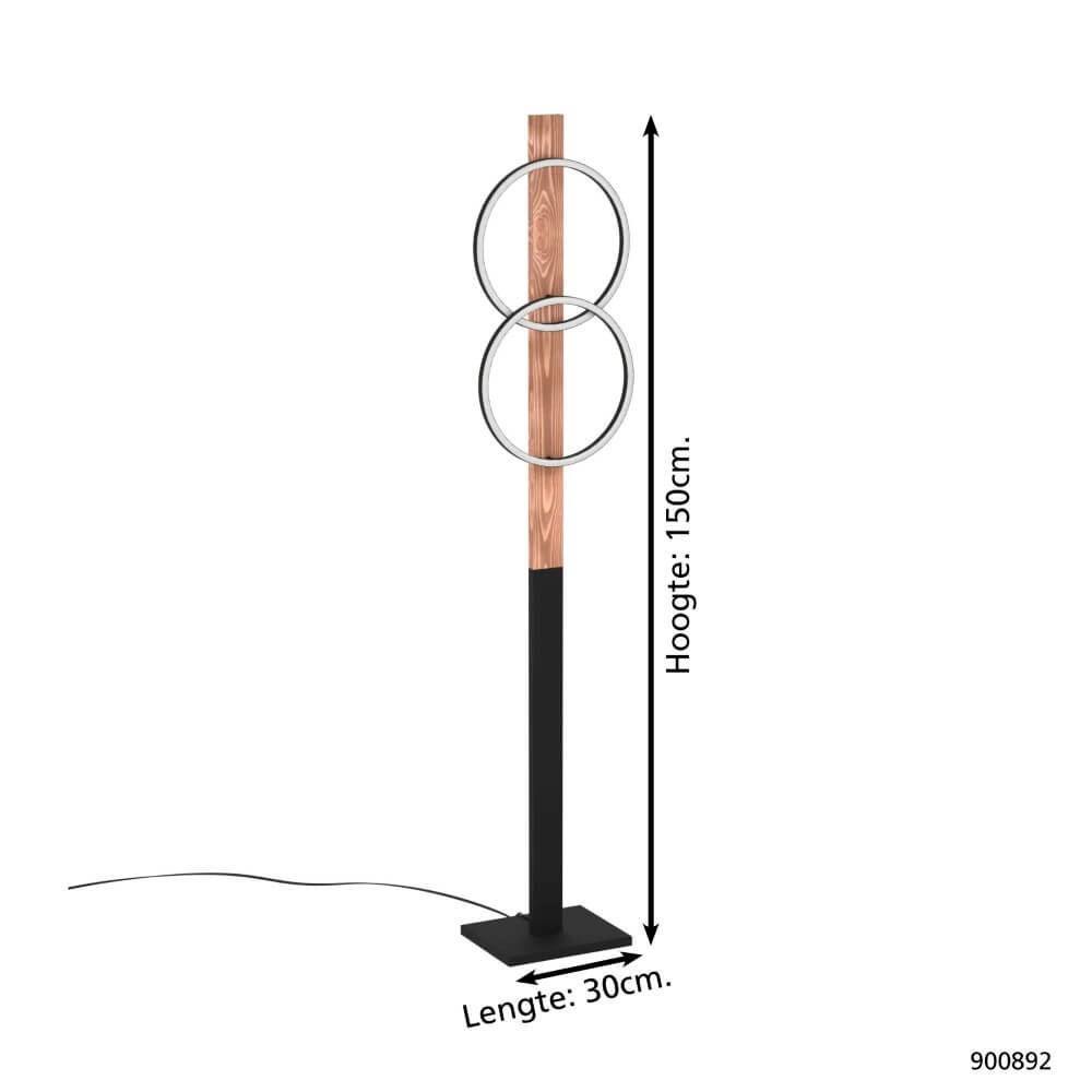 Led country floor lamp Boyal Eglo 9008606274574