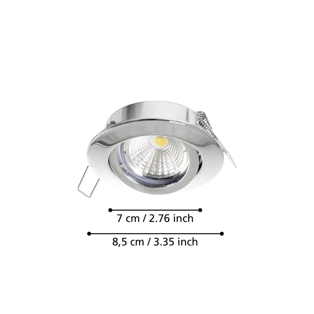 Recessed spotlight Tedo 1 chrome Eglo 9002759953553