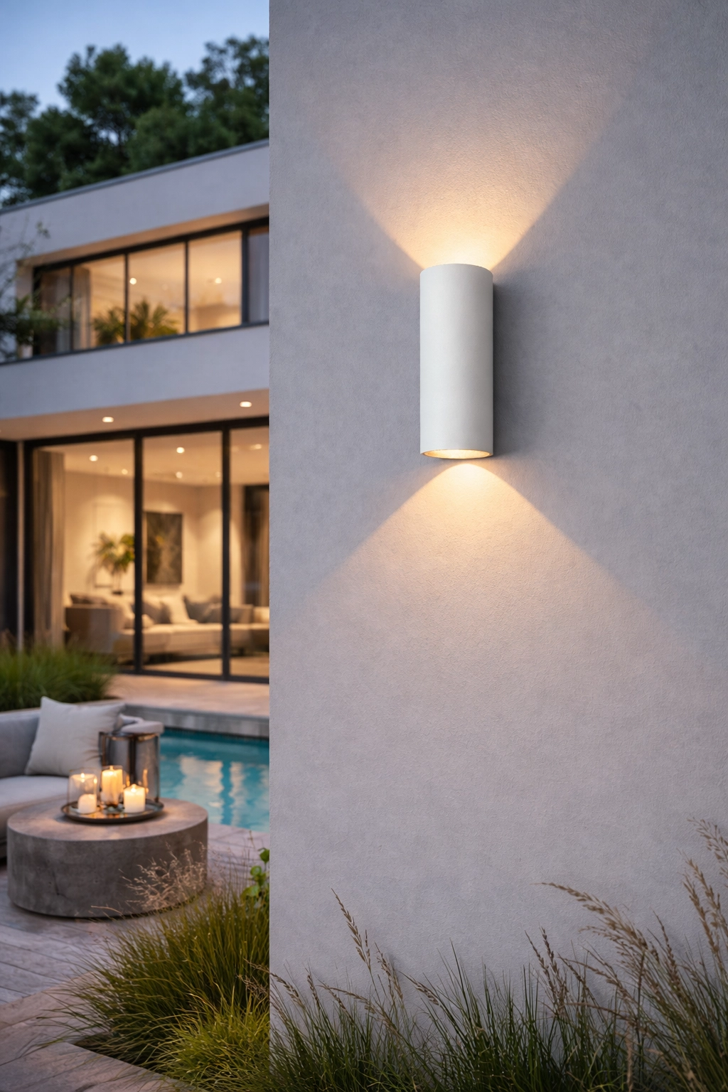 Sleek wall spotlight Brody 2 dim to warm white Artdelight 8720701104068