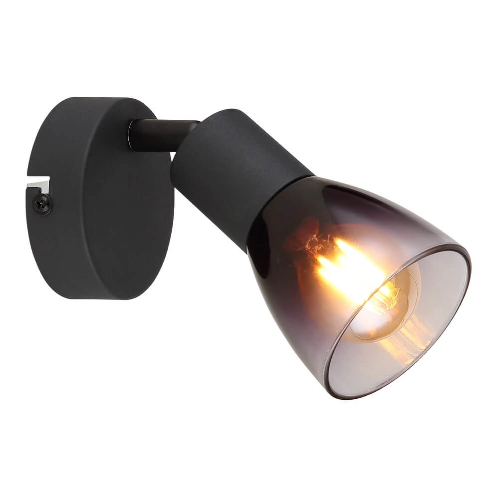 Black wall lamp Satella ankle