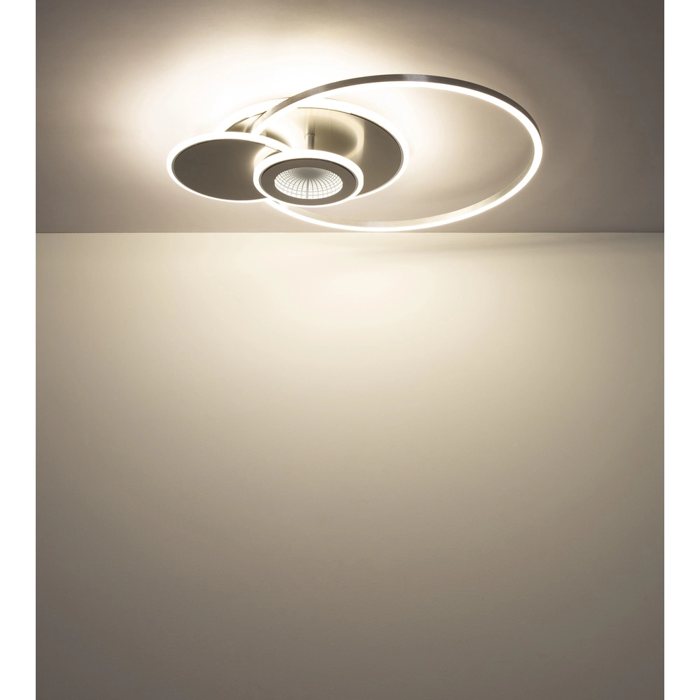 Design ceiling lamp Beltran silver grey Globo 9007371586691
