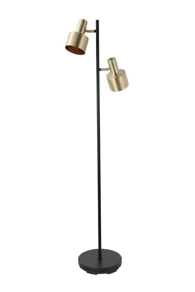 Floor lamp Twinkle black with gold Artdelight 8719831730667