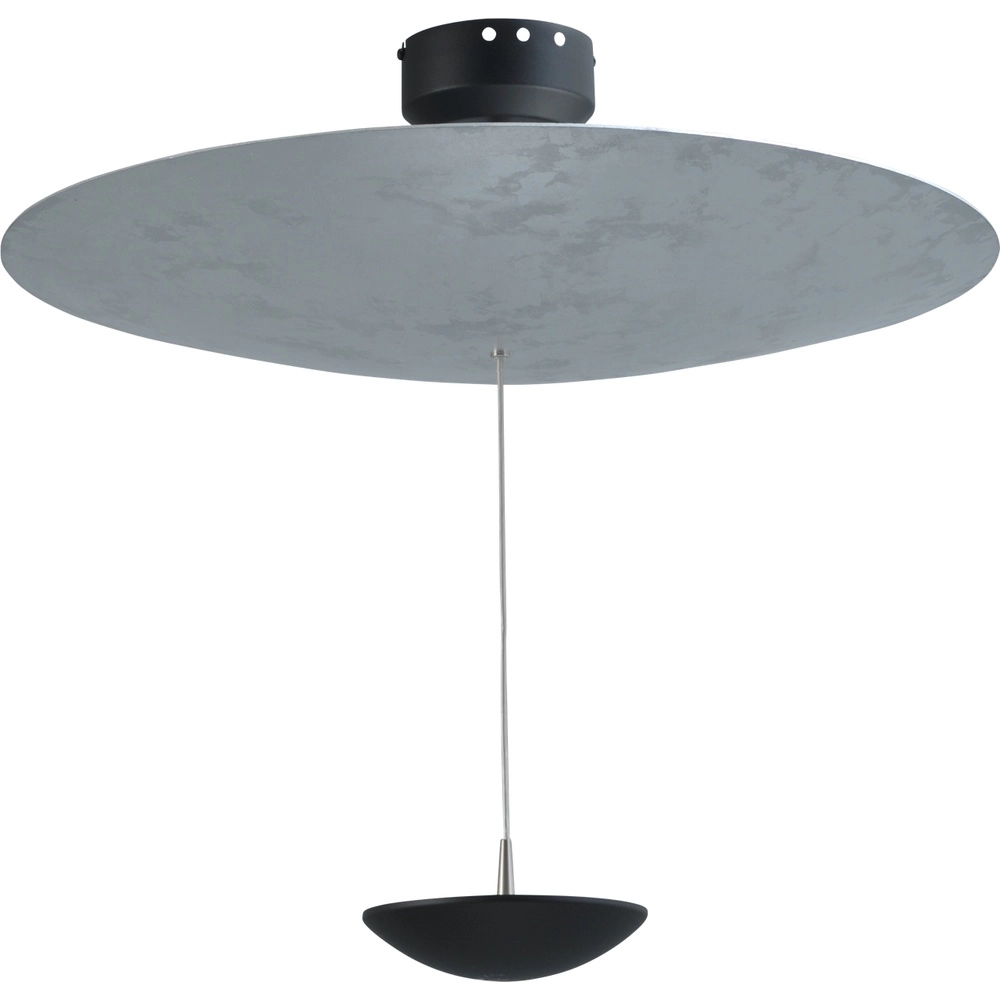 Ceiling lamp Zyan black with silver Ø 60cm