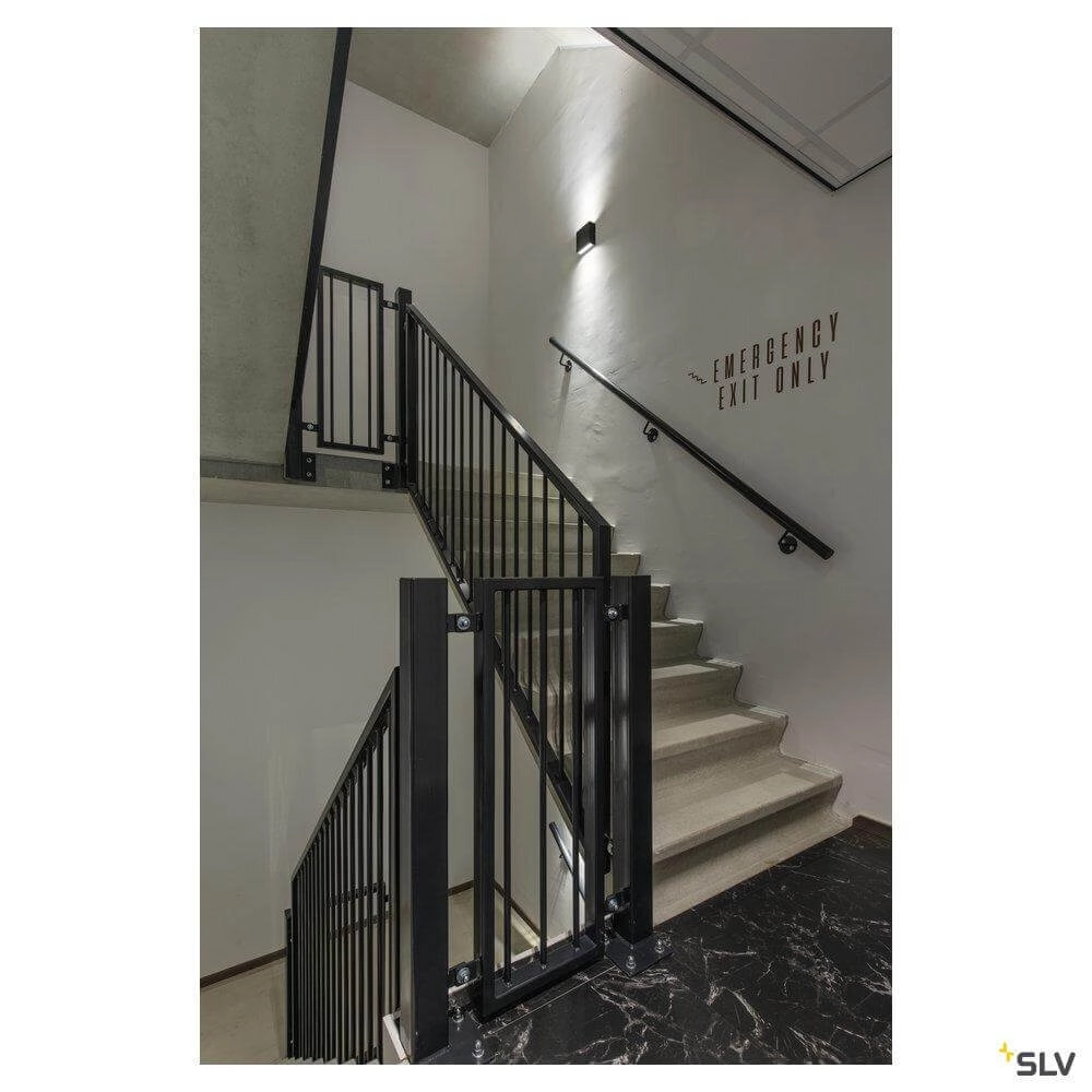 Sleek wall lamp Big Quad black SLV 4024163252393