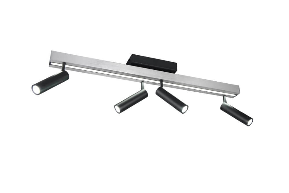 4-light LED spot Zeno metal with black Trio 4017807614619