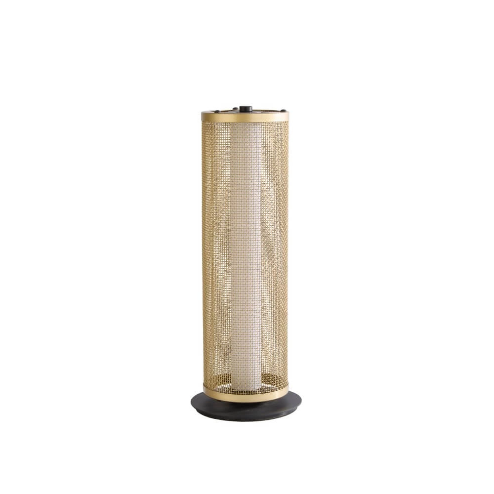 Table lamp Thread Black with Gold Mesh Searchlight 5053423273099