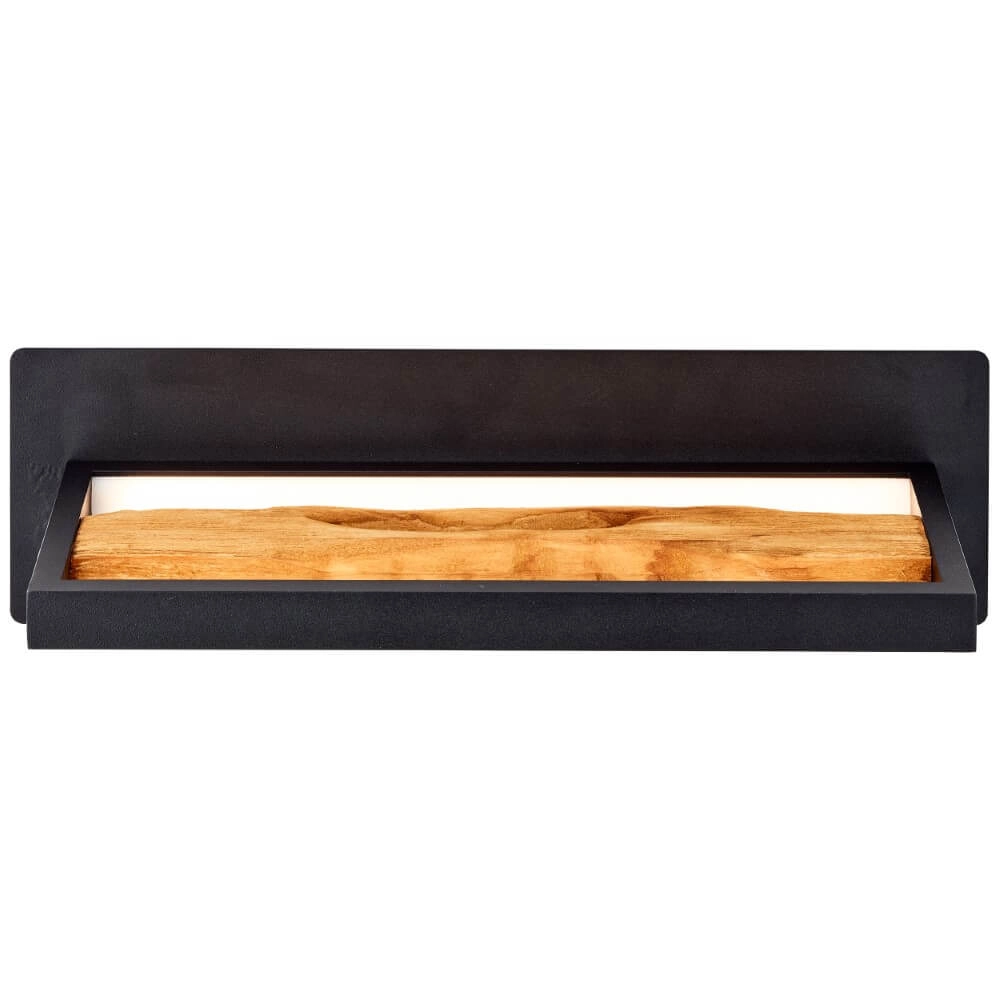 LED bedside lamp Chaumont with wood Brilliant 4004353411779